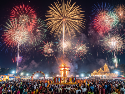 Vijayadashami Dussehra fireworks