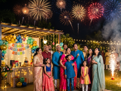 Fireworks for birthday party celebrations